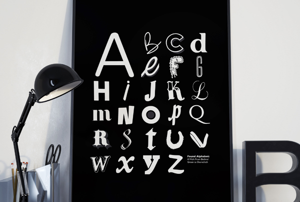 Found Alphabet Poster